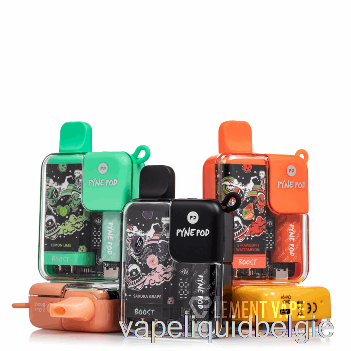 Vape-vloeistof Pynepod 8500 Wegwerp Blauw Razz-ijs